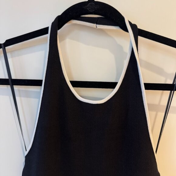 DISSH KARLIE BLACK BIND HALTER KNIT DRESS - Picture 3 of 7